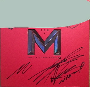 엠(M, 이민우) / M+Ten (64P 포토북+M카드 포함 10주년 기념앨범) (홍보용, 싸인시디)