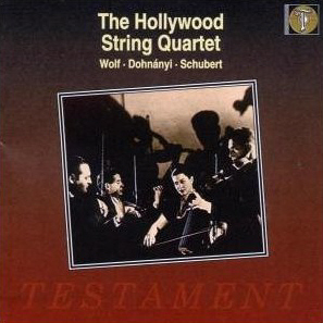 Hollywood String Quartet / Wolf: Italian Serenade, Dohnanyi: String Quartet No.3 Op.33, Schubert: String Quartet No.14 D.810 &#039;Death &amp; The Maiden&#039; (미개봉)