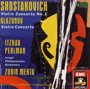 Zubin Mehta, Itzhak Perlman / Shostakovich, Glazunov: Violin Concertos