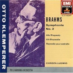 Otto Klemperer, Christa Ludwig / Brahms: Symphony No.2 / Alto Rhapsody