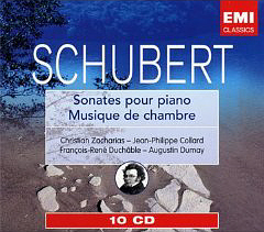 Christian Zacharias, Augustin Dumay, Jean-Philippe Collard / Schubert: Piano Sonatas, Chamber Music (10CD BOX SET, 미개봉)