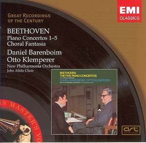 Daniel Barenboim &amp; Otto Klemperer / Beethoven: Complete Piano Concertos, Choral Fantasia (3CD, 미개봉)