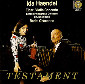 Ida Haendel / Elgar: Violin Concerto Op.61, Bach: Partita No.2 BWV1004 - Chaconne