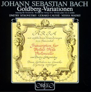 Misha Maisky, Dmitry Sitkovetsky, Gerad Causse / Bach: Goldberg Variation BWV988