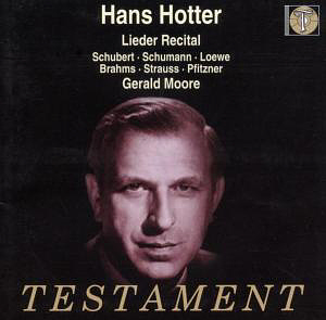 Hans Hotter &amp; Gerald Moore / Lieder Recital