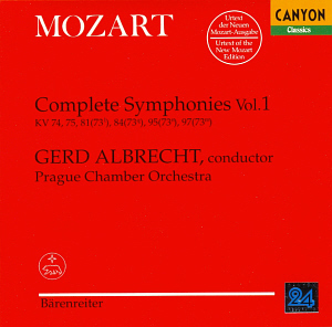 Gerd Albrecht / Mozart: Complete Symphonies Vol.1 (HDCD)