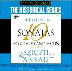 Joseph Szigeti, Claudio Arrau / Beethoven: The Ten Sonatas For Piano &amp; Violin Complete (4CD)