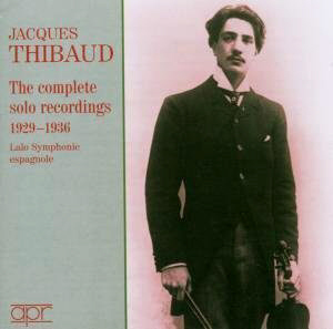 Jacques Thibaud / The Complete solo Recording 1929-1936 (2CD, 미개봉)