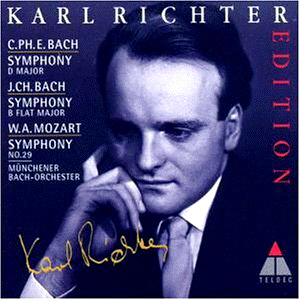 Karl Richter / C.P.E.Bach: Symphony in D Major, J.Ch. Bach: Six Grand Overtures, Mozart: Symphony No.29 (미개봉)